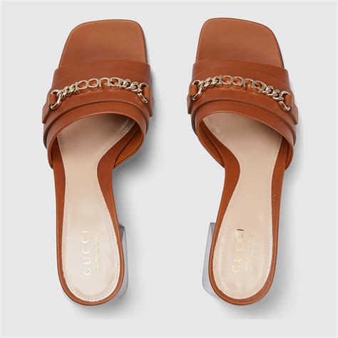 gucci signora series 368 color brown|Gucci Signoria slide sandal in brown leather .